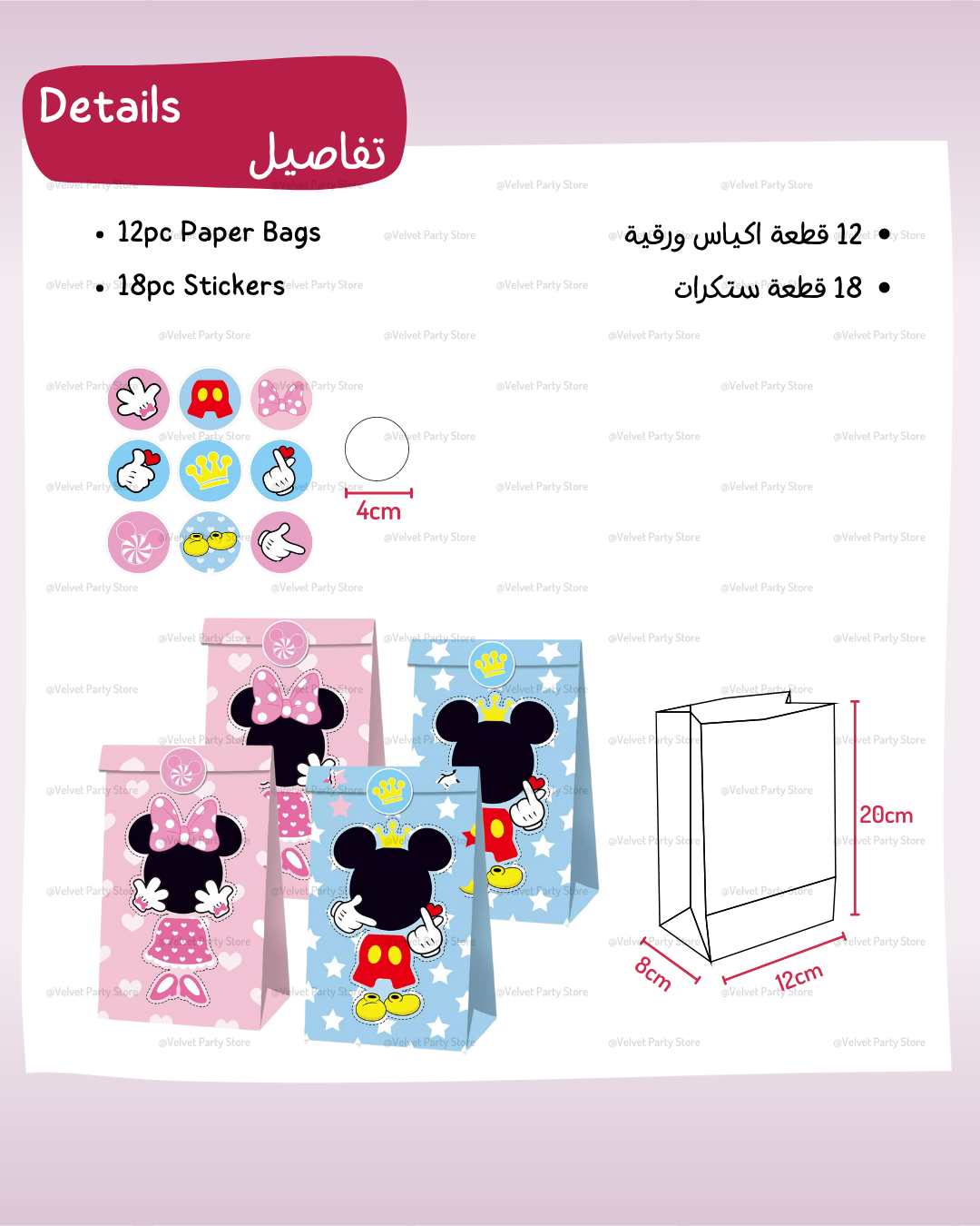 Mickey & Minnie Bags