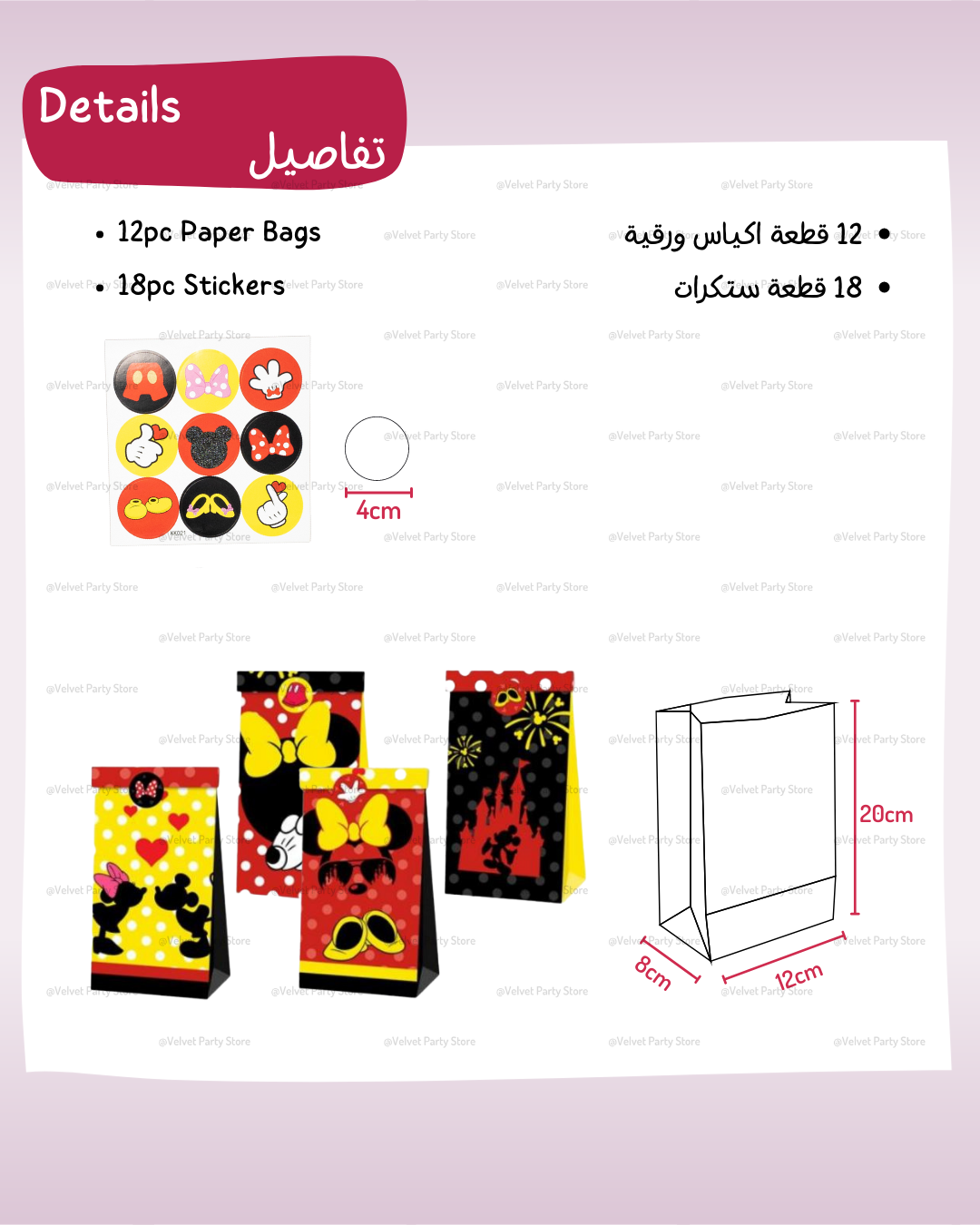 Mickey & Minnie Bags