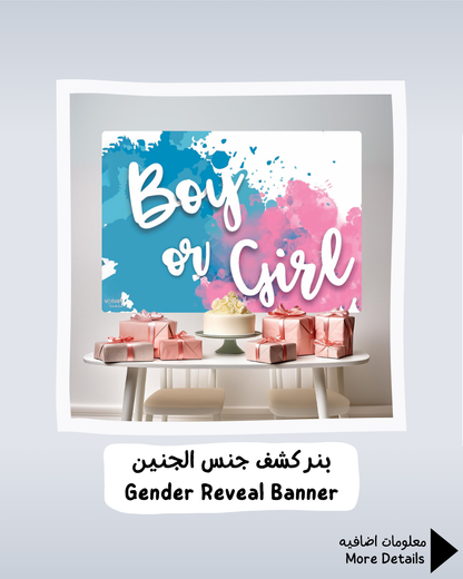 Gender Reveal Banner