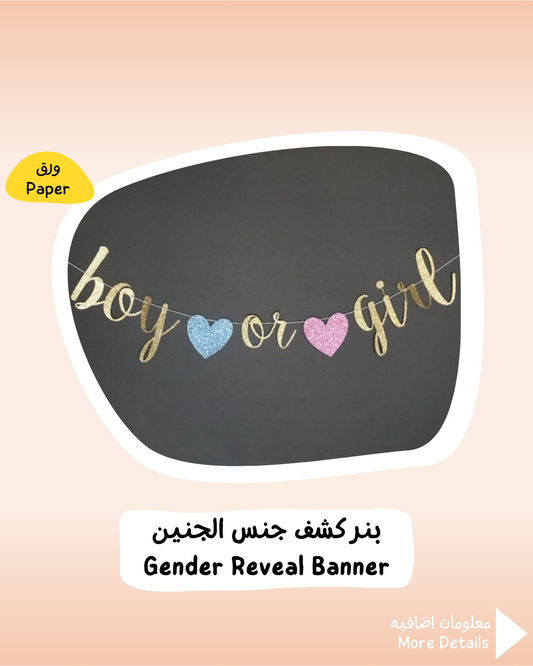 Gender Reveal Banner