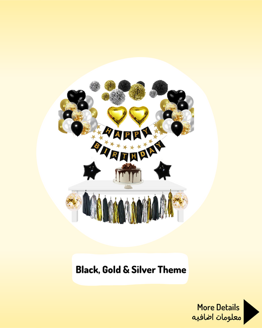 Black, Gold & Silver Theme